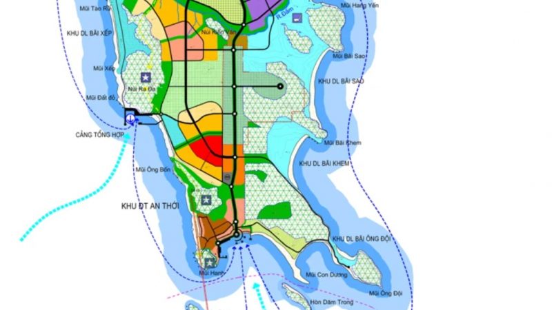 Bản đồ quy hoạch sử dụng đất phường An Thới, thành phố Phú Quốc, tỉnh Kiên Giang